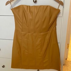 Faux leather Zara mini dress - Medium - NWT